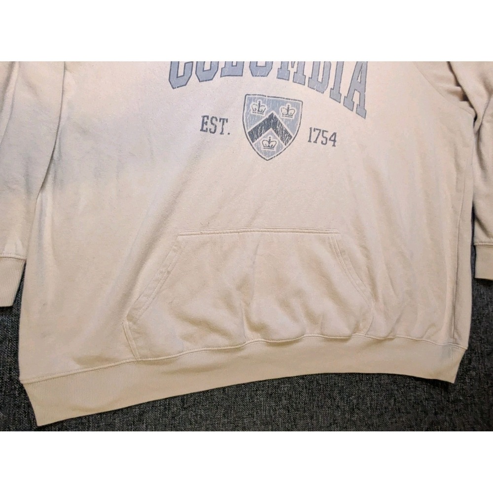 Columbia University NCAA Hoodie 1754 Mens 3XL Pullover Peach College Sweatshirt - Picture 3 of 9